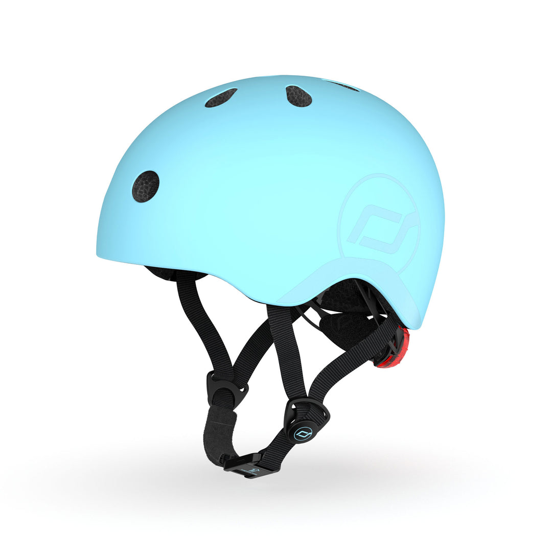 Scoot & Ride Toddler Kids Bike and Scooter Helmet with LED Light, S-M, Blueberry - VMInnovations