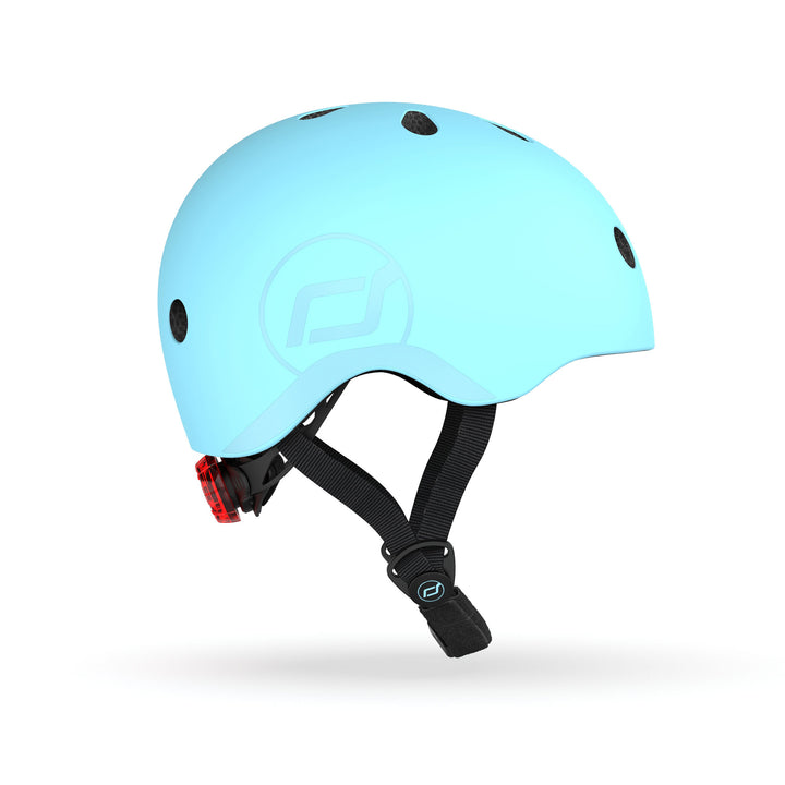 Scoot & Ride Toddler Kids Bike and Scooter Helmet with LED Light, S-M, Blueberry - VMInnovations