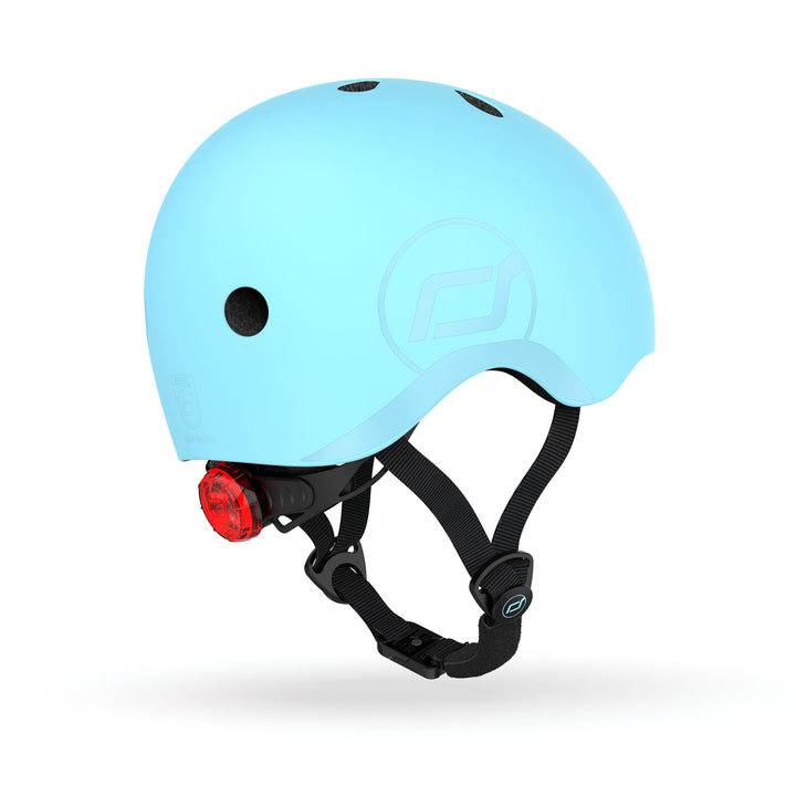 Scoot & Ride Toddler Kids Bike and Scooter Helmet with LED Light, S-M, Blueberry - VMInnovations