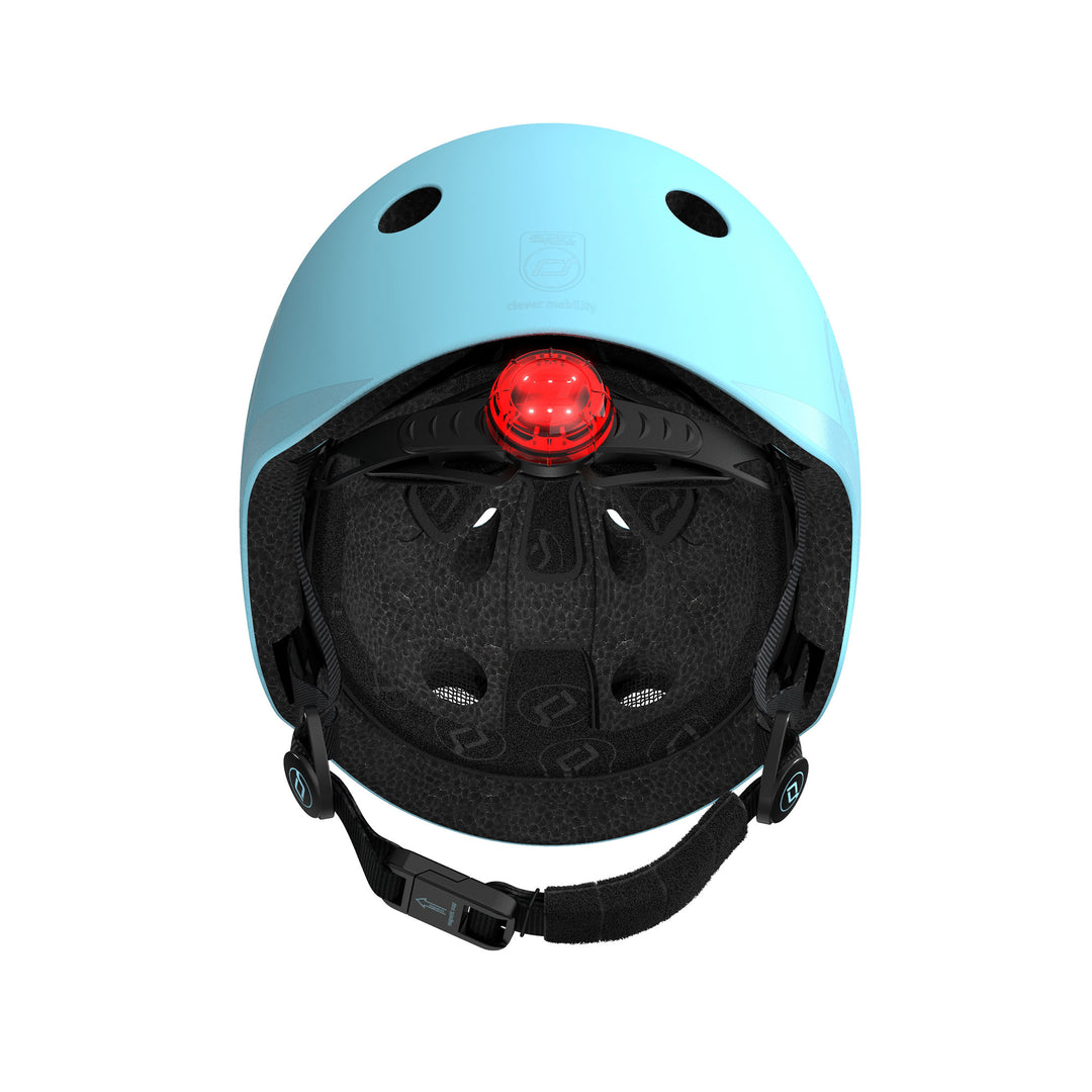 Scoot & Ride Toddler Kids Bike and Scooter Helmet with LED Light, S-M, Blueberry - VMInnovations
