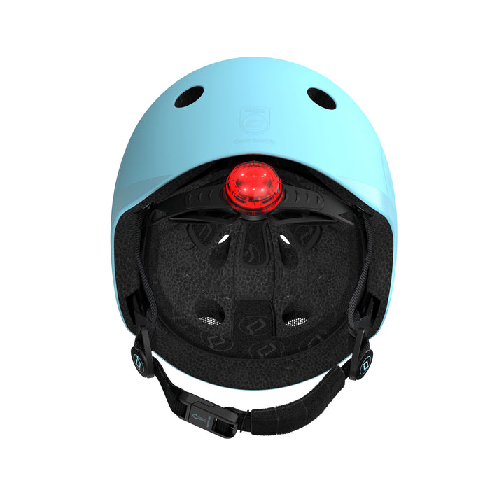 Scoot & Ride Toddler Kids Bike and Scooter Helmet with LED Light, S-M, Blueberry - VMInnovations