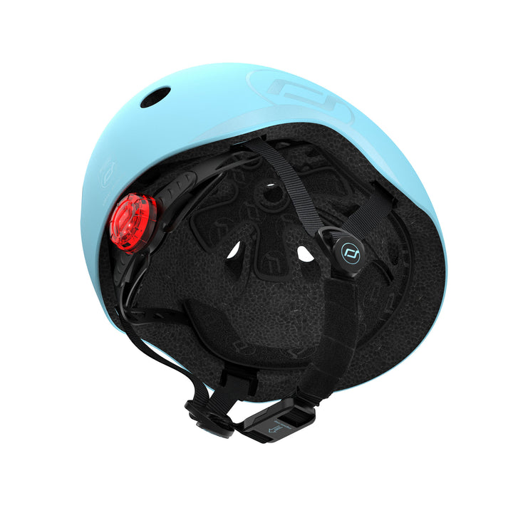Scoot & Ride Toddler Kids Bike and Scooter Helmet with LED Light, S-M, Blueberry - VMInnovations