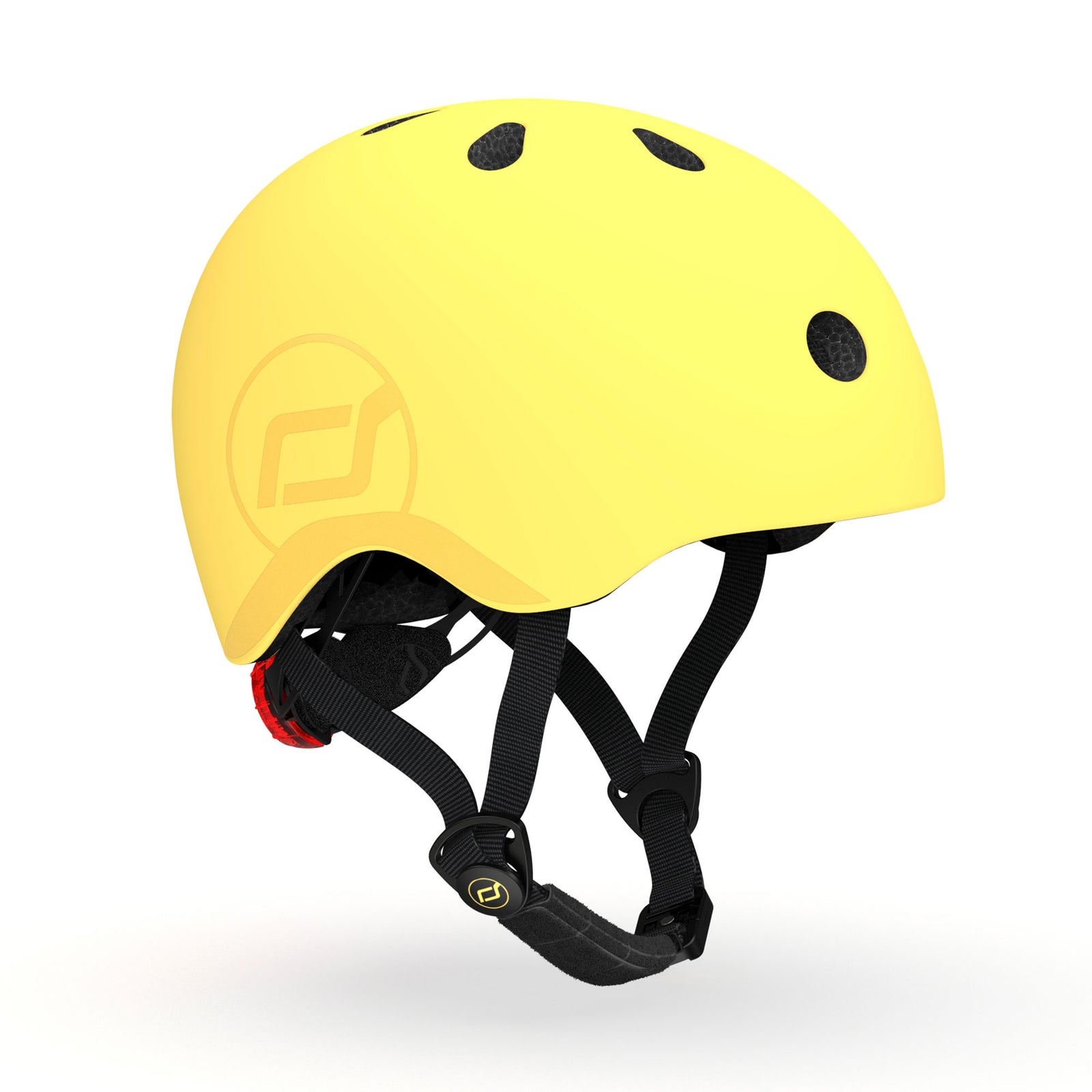 Scoot & Ride Toddler Kids Bike and Scooter Helmet with LED Light, S-M, Lemon - VMInnovations