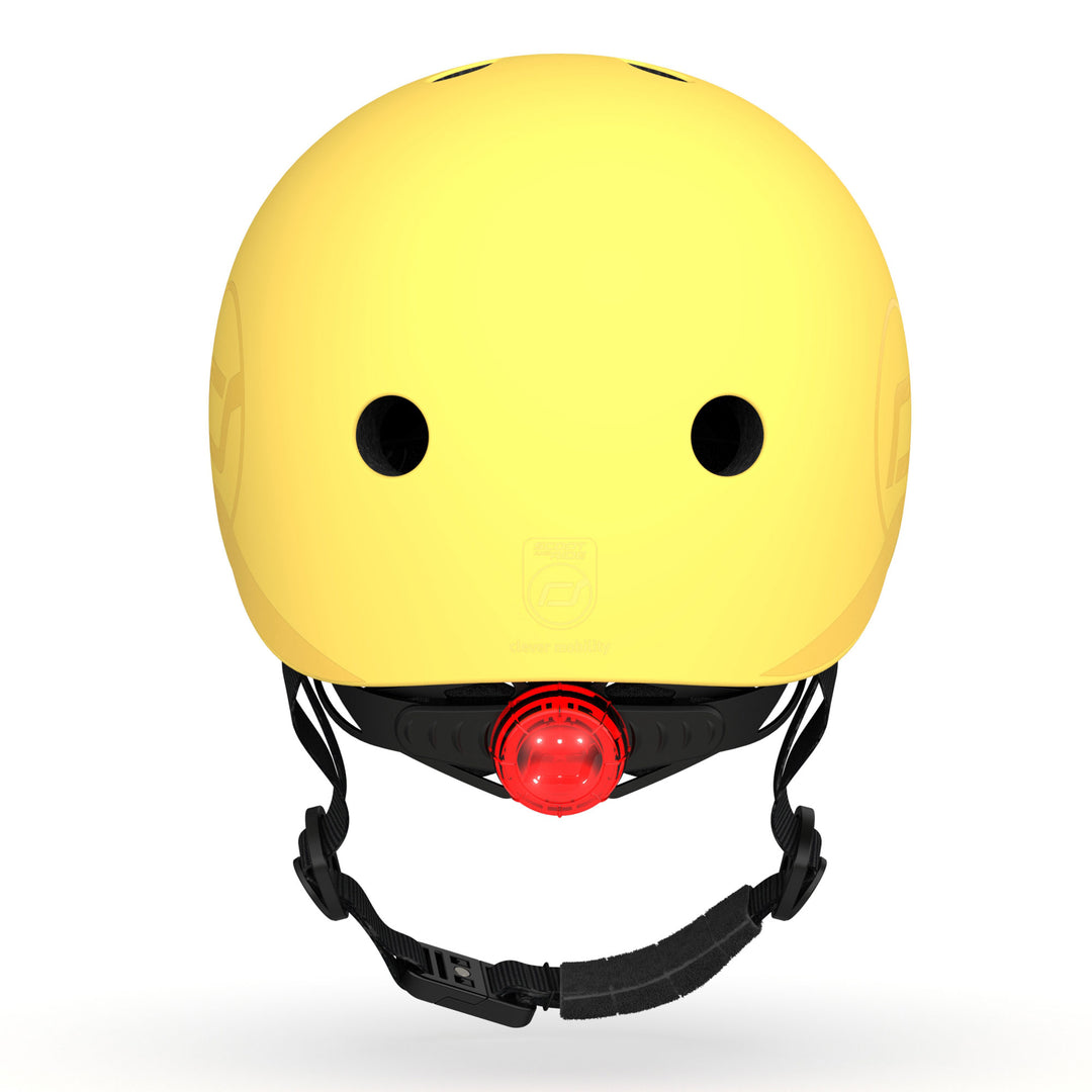 Scoot & Ride Toddler Kids Bike and Scooter Helmet with LED Light, S-M, Lemon - VMInnovations
