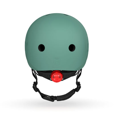 Scoot & Ride Kids Bike & Scooter Helmet w/LED Light, S-M, Forest(Open Box) - VMInnovations