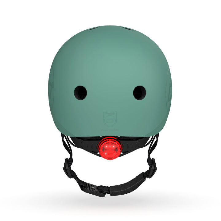 Scoot & Ride Kids Bike & Scooter Helmet w/LED Light, S-M, Forest(Open Box) - VMInnovations