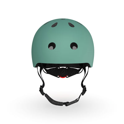 Scoot & Ride Kids Bike & Scooter Helmet w/LED Light, S-M, Forest(Open Box) - VMInnovations