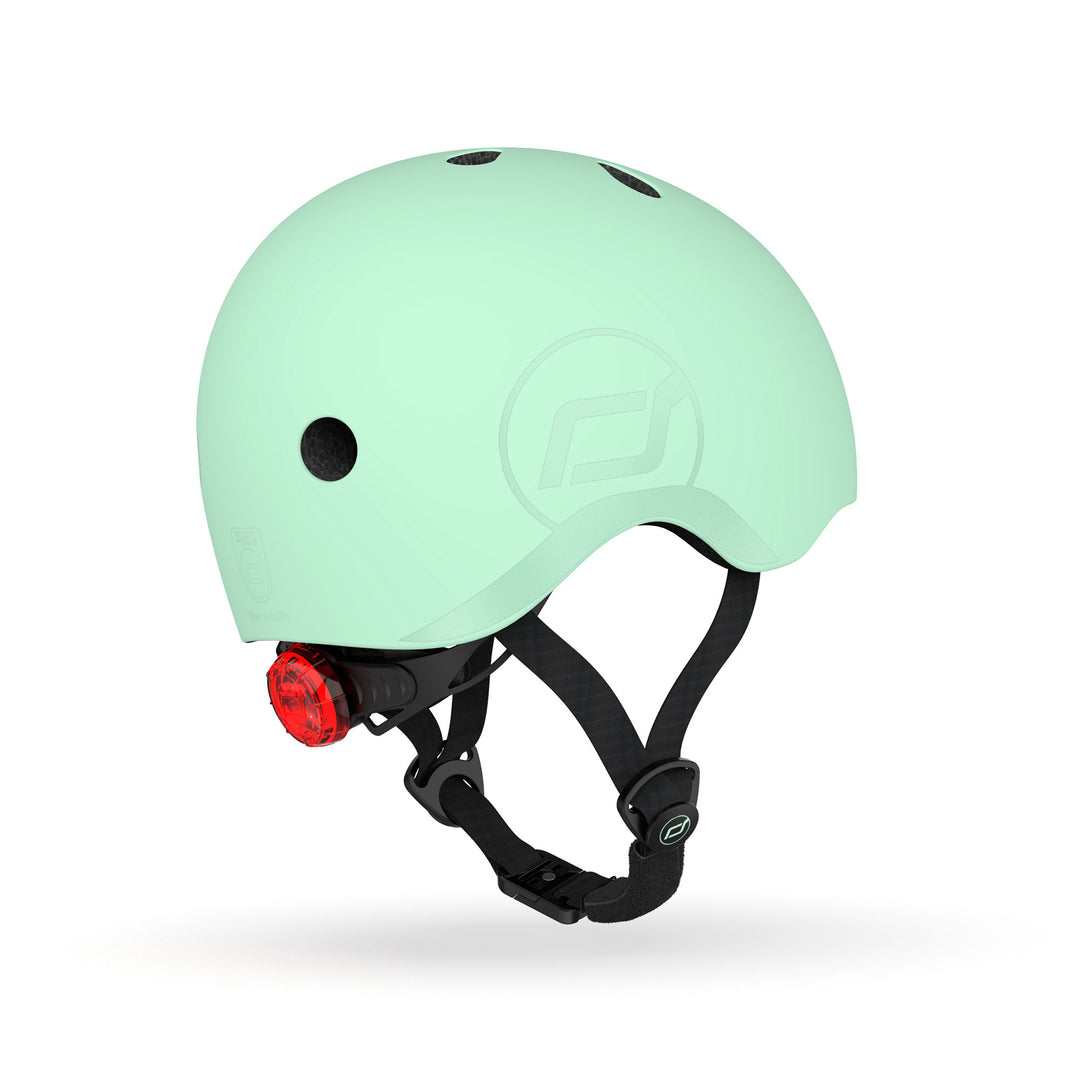 Scoot & Ride Toddler Kids Bike and Scooter Helmet with LED Light, S-M, Kiwi - VMInnovations