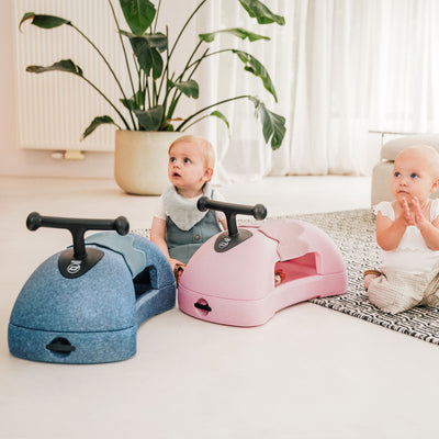 Scoot & Ride My First 3 in 1 Baby Walker, Ride On & Scoot Board w/Storage, Steel - VMInnovations