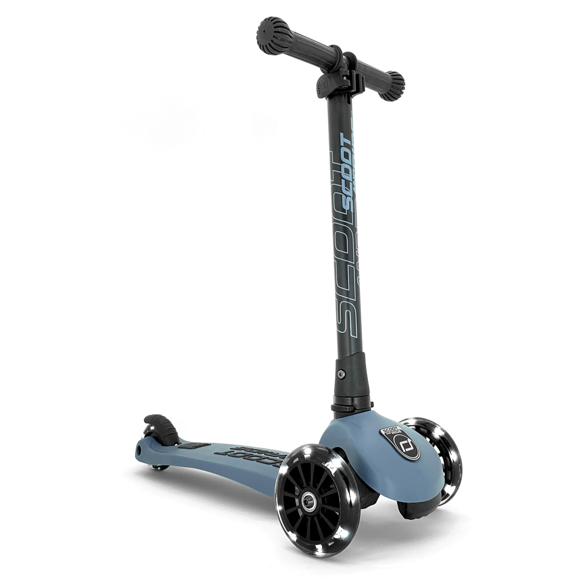 Scoot & Ride Stand-up Push Scooter for Ages 3-6, Highwaykick 3, Steel (Open Box) - VMInnovations