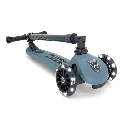 Scoot & Ride Stand-up Push Scooter for Ages 3-6, Highwaykick 3, Steel (Open Box) - VMInnovations