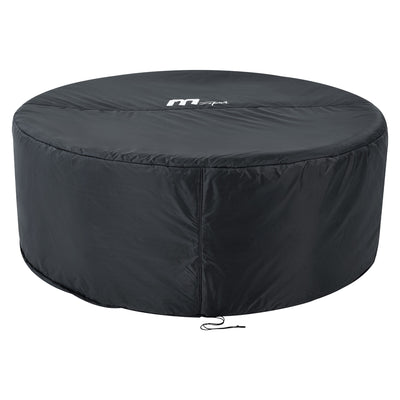 MSpa Round Inflatable 4 to 6 Person Bubble Spa w/ Energy Efficient Cover, Mono - VMInnovations