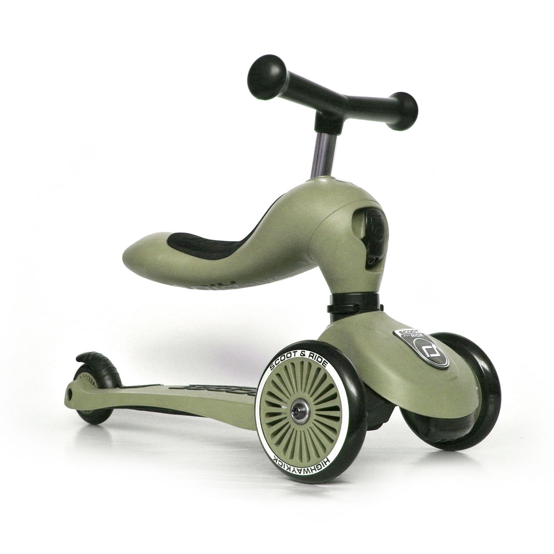 Scoot & Ride 2-in-1 Ride-On & Stand Scooter, Ages 1-5, Highwaykick 1(Open Box) - VMInnovations