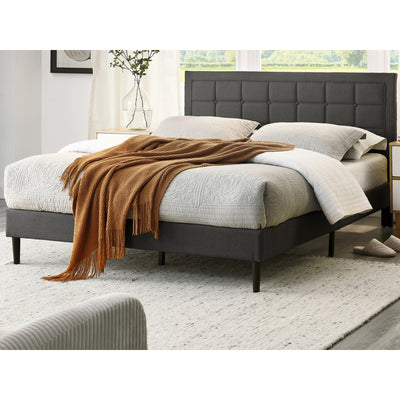 DeCoro Mornington Upholstered 2.0 Platform Queen Size Frame&Headboard(For Parts)