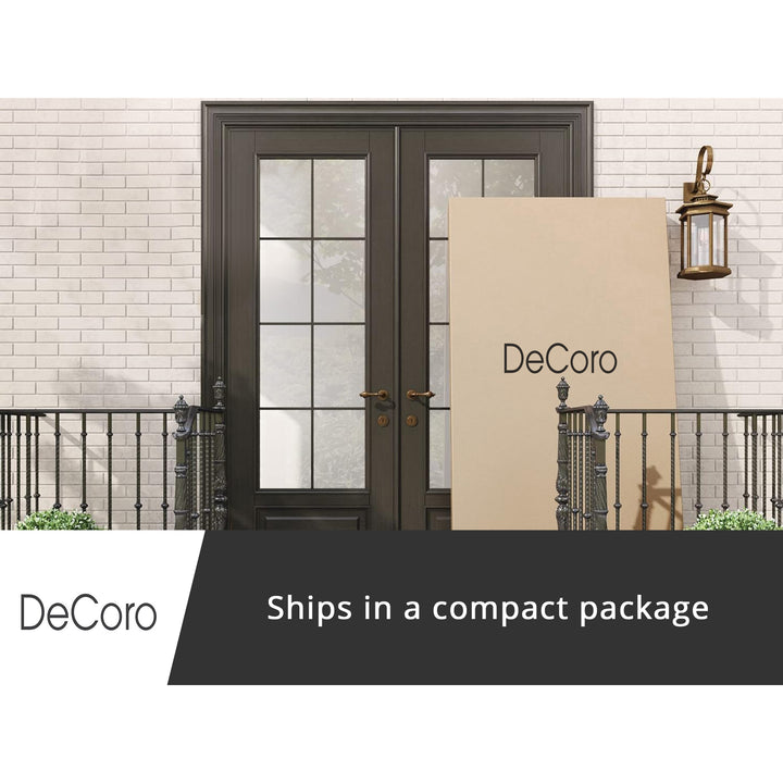 DeCoro Cambridge Upholstered Wooden Platform Bed Frame, Full, Linen (Open Box)