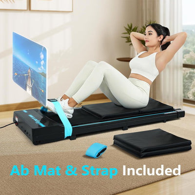 Ksports Under Desk Walking Pad Classic Treadmill with Wheels and Remote, (Used)