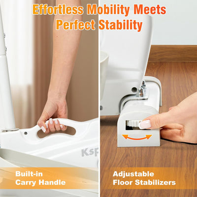Ksports Mini Elliptical Machine with Seat, 3-Level Incline, & LED Display, White - VMInnovations