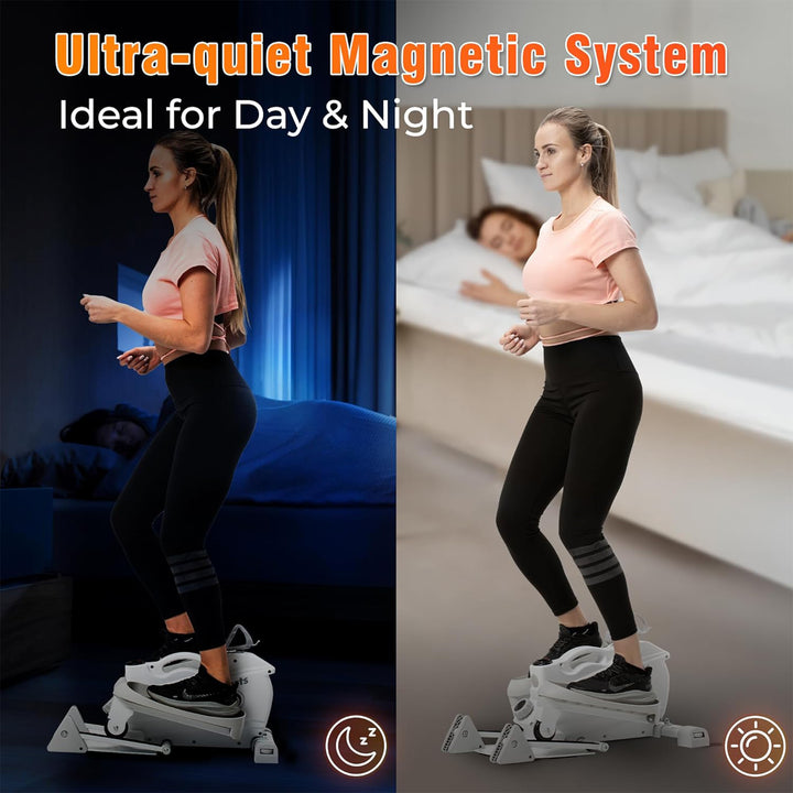 Ksports Mini Elliptical Machine with 3-Level Incline & LED Display (Open Box)