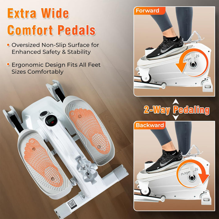 Ksports Mini Elliptical Machine with 3-Level Incline & LED Display (Open Box)