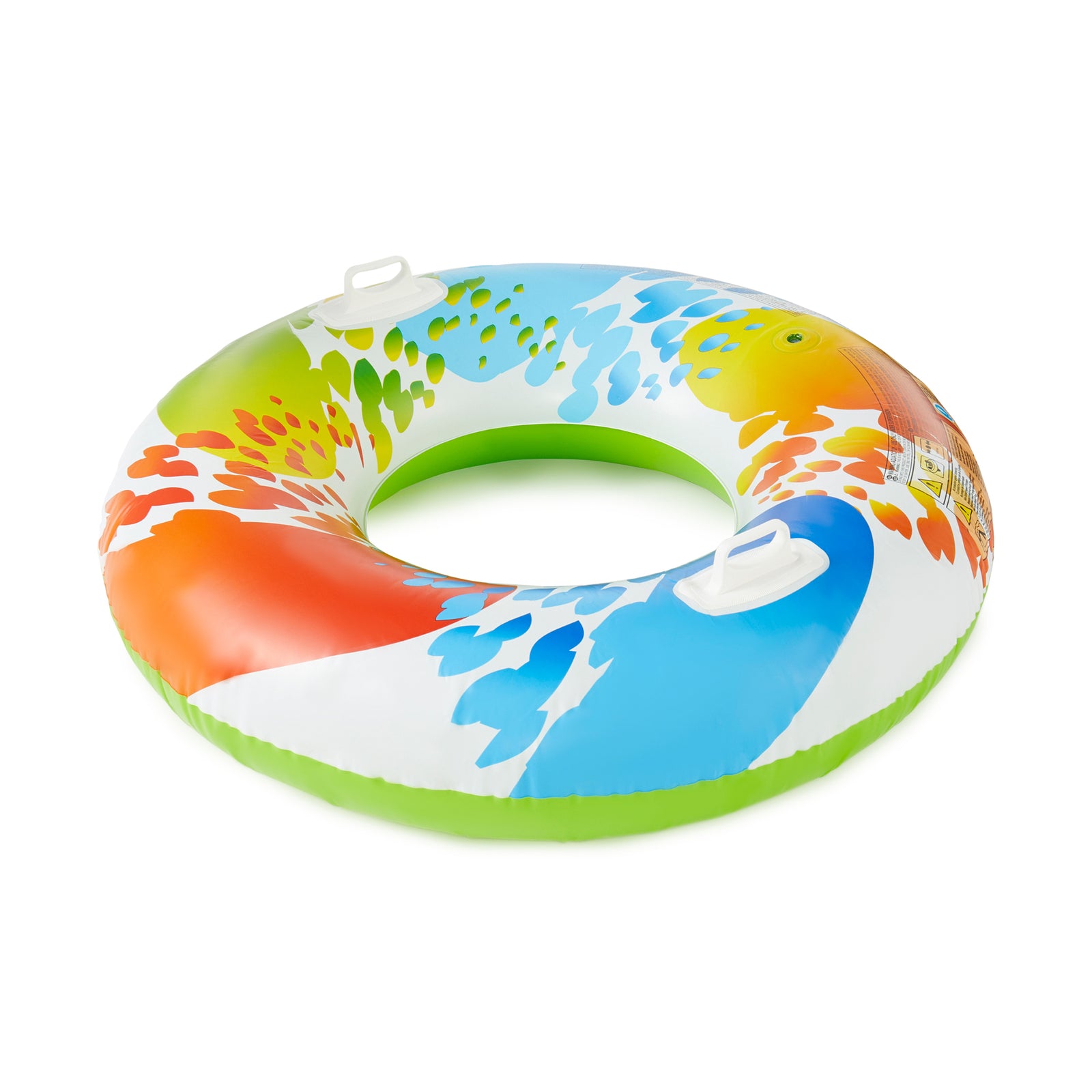 INTEX Inflatable Color Whirl Floating Tube Raft with Handles - Open box (6 Pack) - VMInnovations