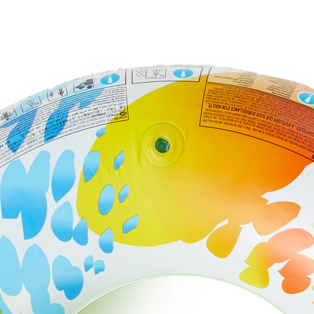 INTEX Inflatable Color Whirl Floating Tube Raft with Handles -Open box (10 Pack) - VMInnovations