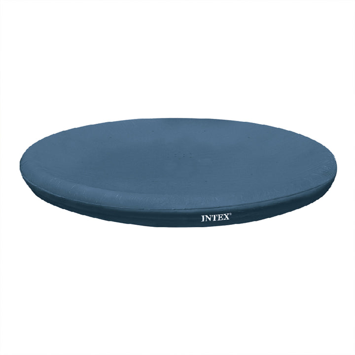 Intex 8' Easy Set Above Ground Swimming Pool Debris Vinyl Round Cover Tarp(Used)