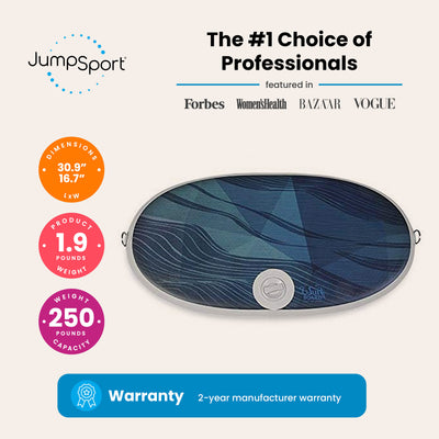 JumpSport 350 Fitness 39" Trampoline Bundled with Wurf Board Anti-Fatigue Mat - VMInnovations