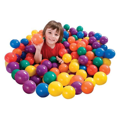 Intex Inflatable Dinosaur Water Splash Play Center & Plastic Fun Ballz, 100 Pack
