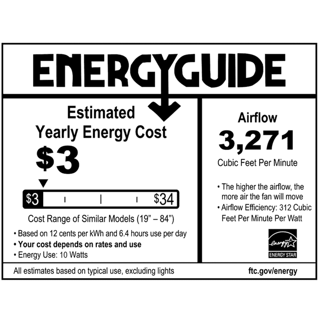 Delta Breez 52" Ceiling Fan with LED, Remote, Indoor/Outdoor, Benicia (Open Box)