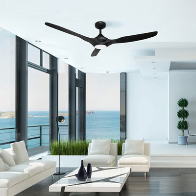 Delta Breez 52" Ceiling Fan with LED, Remote, Indoor/Outdoor, Benicia, White - VMInnovations