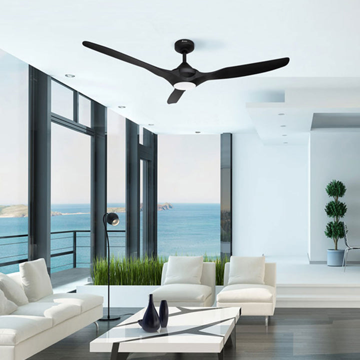 Delta Breez 52" Ceiling Fan with LED, Remote, Indoor/Outdoor, Benicia (Open Box)
