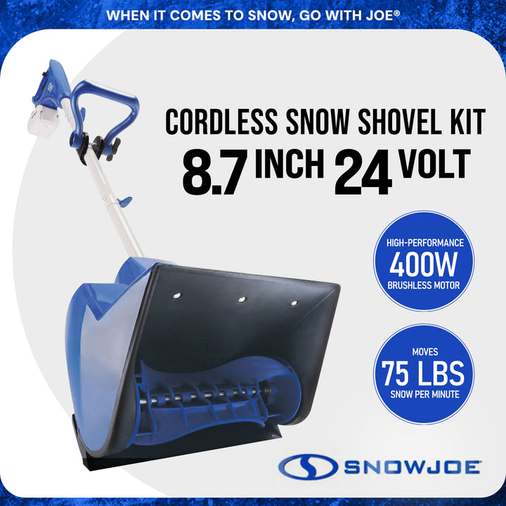 Snow Joe 24V Cordless Snow Shovel Kit Snow Removal & Pellets of Fire Ice Melter