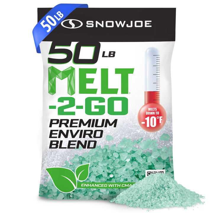 Snow Joe Enviro Blend Ice Snow Melt, Safer for Concrete and Plants, 50 Pound Bag