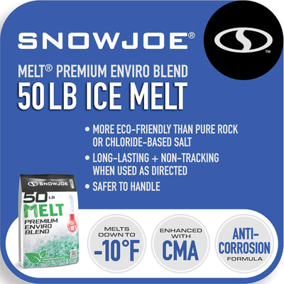 Snow Joe Premium Ice Melt Bundled with Snow Joe Electric Snow Thrower, Blue - VMInnovations