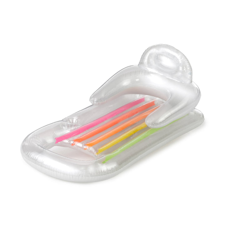 INTEX King Kool Lounge Floating Swimming Pool Lounger w/ Headrest (Open Box)