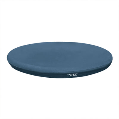 Intex 10 Foot Easy Set Round Above Ground Swimming Pool Debris Vinyl Cover, Blue