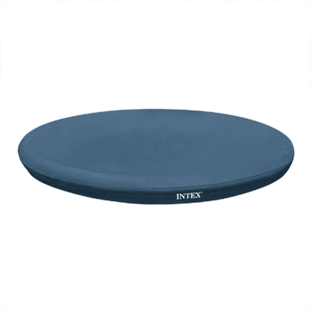 Intex 10 Foot Above Ground Swimming Pool Debris Vinyl Round Cover Tarp (Used)