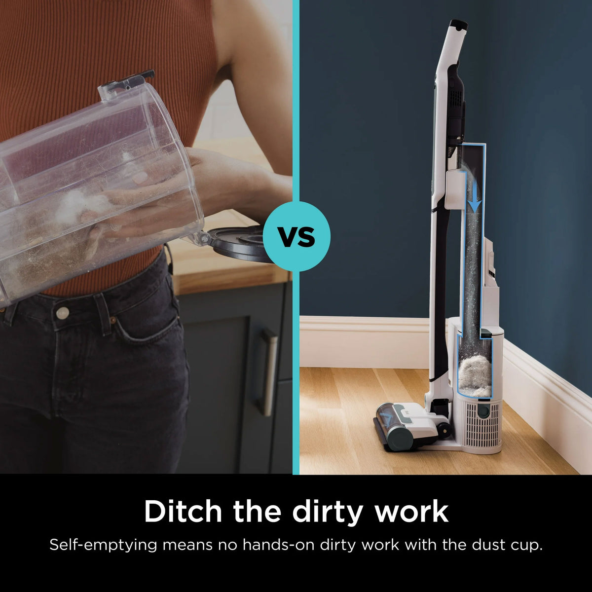 Shark Cordless Vacuum Cleaner, Stick Vac & HEPA Self Empty Base (Open Box) - VMInnovations