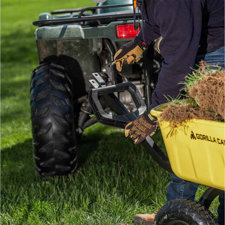 Gorilla Carts Heavy Duty Steel Yard Dump Cart Garden Wagon & 13" Tires(Open Box) - VMInnovations