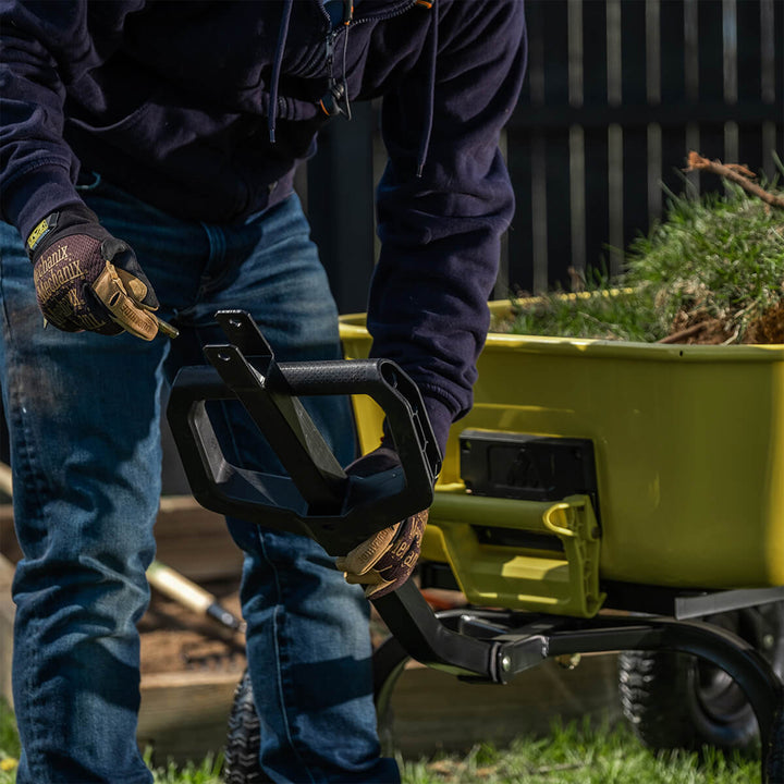 Gorilla Carts Heavy Duty Steel Yard Dump Cart Garden Wagon & 13" Tires(Open Box) - VMInnovations