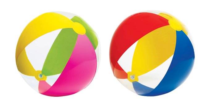 INTEX 24" Inflatable Paradise Panel Colorful Beach Ball | 59032EP