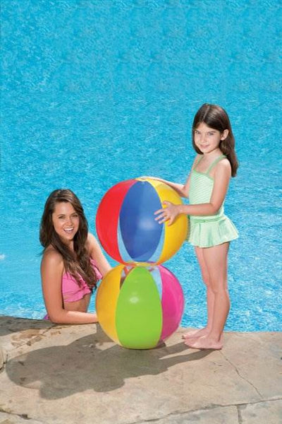 INTEX 24" Inflatable Paradise Panel Colorful Beach Ball | 59032EP