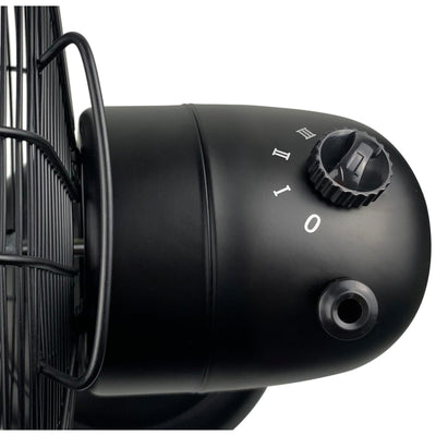 Good Housekeeping All-Metal Oscillating Retro Desk Fan, 12", Black (Open Box)