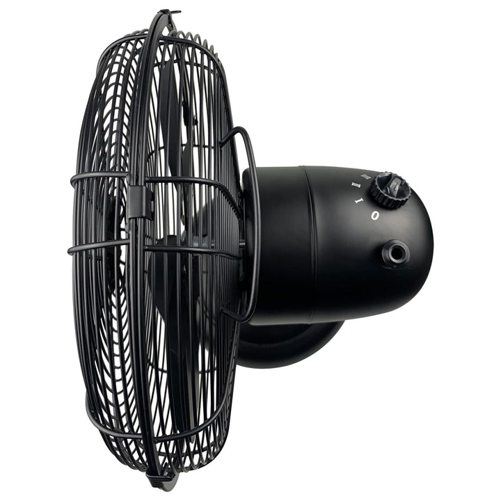 Good Housekeeping All-Metal Oscillating Retro Desk Fan, 12", Black (Open Box)