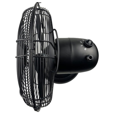 Good Housekeeping All-Metal Oscillating Retro Desk Fan, 12", Black (Open Box)