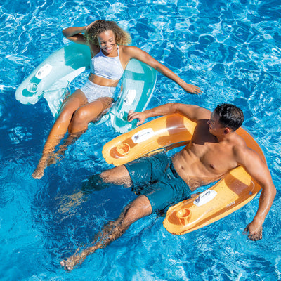 INTEX Sit'n Float Classic Inflatable Floating Raft Pool Tube (Open Box) (3 Pack)