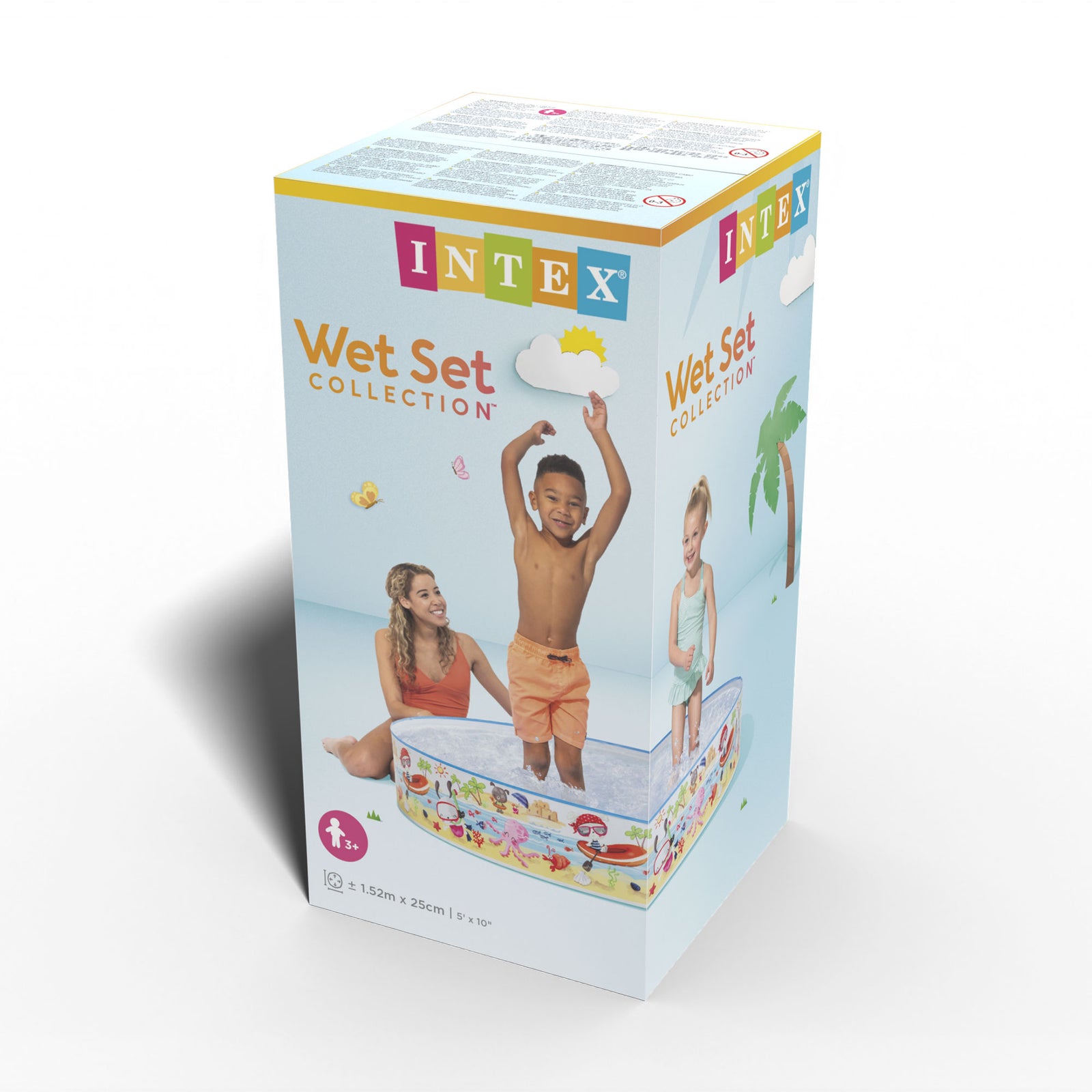 INTEX Beach Days Snapset Instant Kids Childrens Swimming Pool (Open Box) - VMInnovations