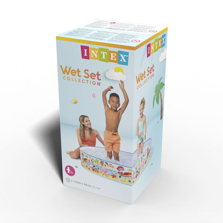 INTEX Beach Days Snapset Instant Kids Childrens Swimming Pool (Open Box) - VMInnovations