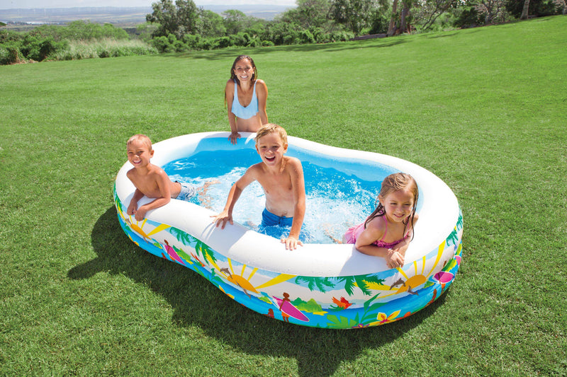 INTEX Swim Center Paradise Seaside Inflatable Kids Swimming Pool (Open Box)