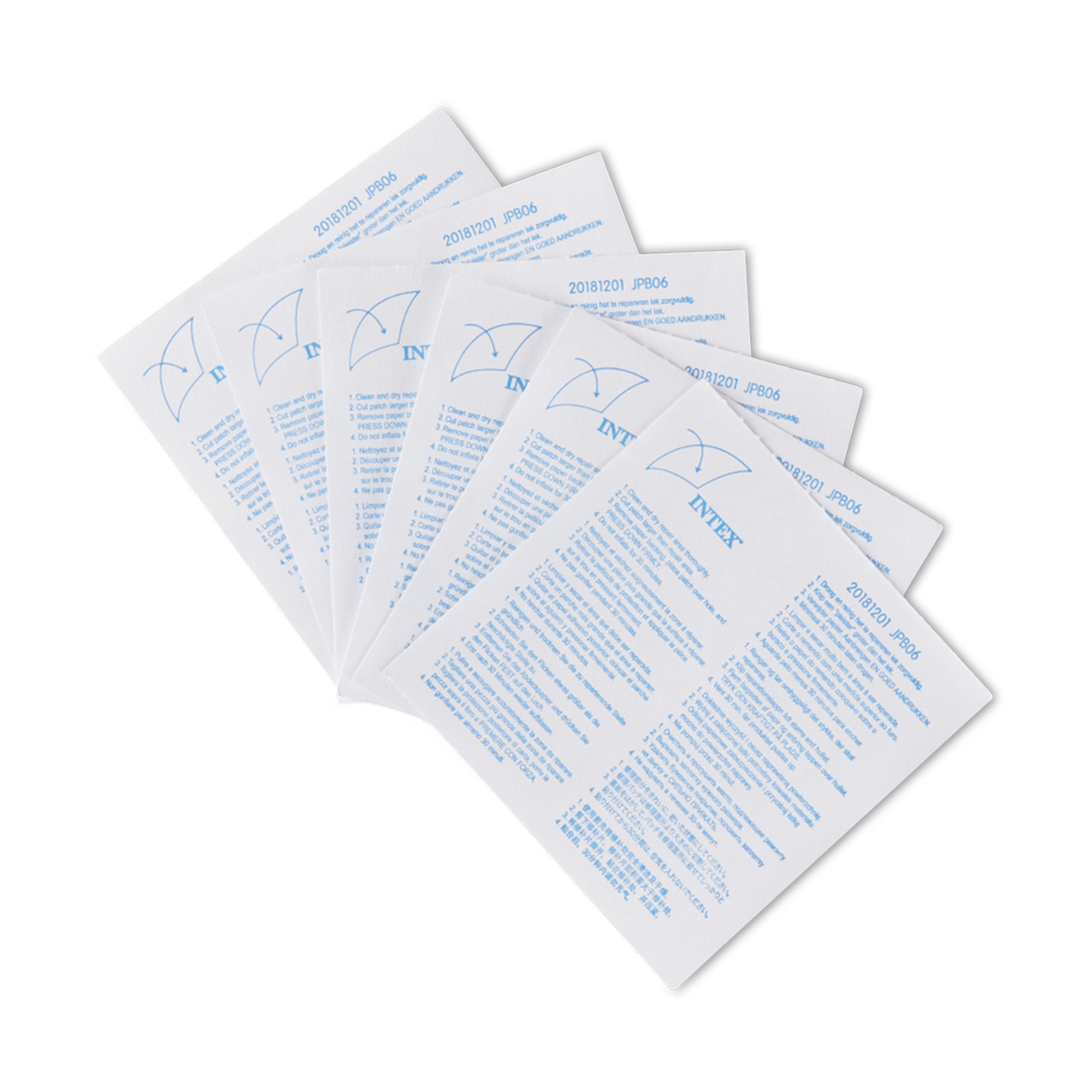 INTEX Wet Set Adhesive Vinyl Plastic Swimming Pool Tube Repair Patch 6 Pack Kit (For Parts)